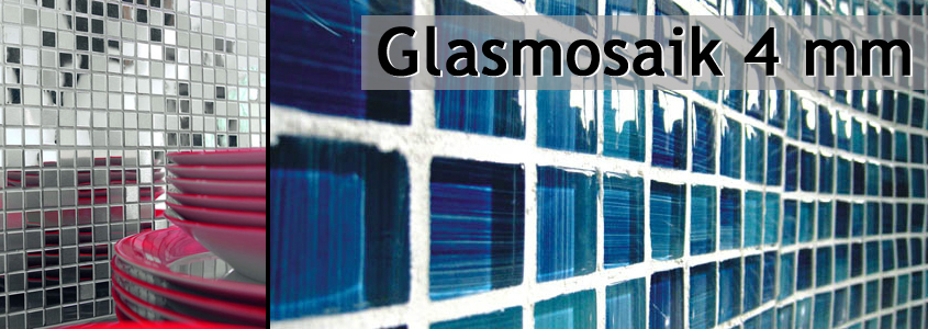 Mosaico di vetro trasparente 4 mm