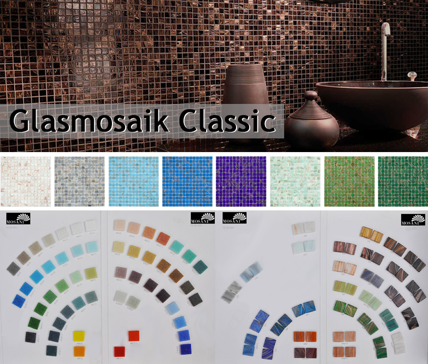 Mosaico classico in vetro