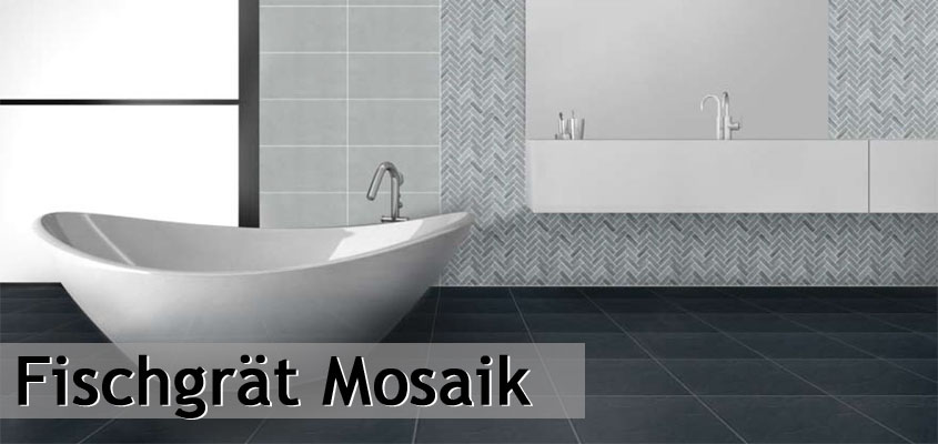 Mosaico ceramico a spina di pesce