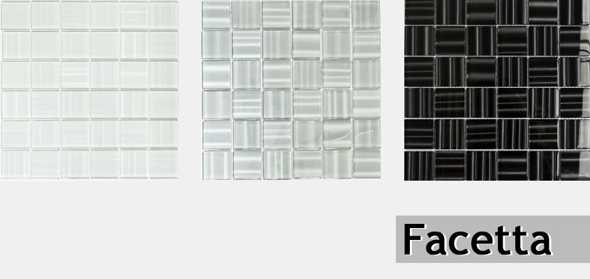 Mosaico di vetro Facetta