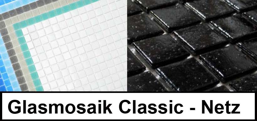 Mosaico di vetro Classic Uni Mesh