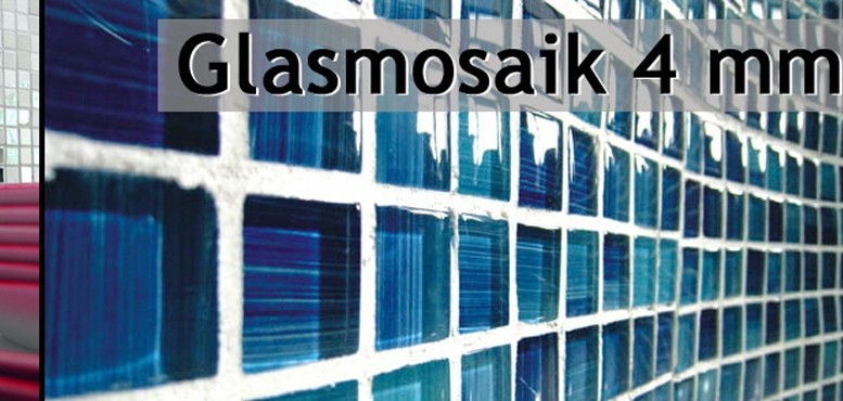 Mosaico di vetro trasparente 4 mm