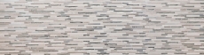 Piastrella di mosaico traslucida acciaio inox bianco legno composito mosaico di vetro Pietra di cristallo acciaio legno bianco MOS86-SV85_f