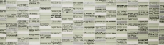 Piastrella di mosaico per cucina traslucida bianca Mosaico rettangolare in vetro Crystal stone bianco MOS87-19_f