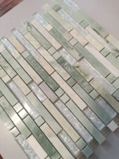 Mosaico di piastrelle per cucina traslucido oro verde chiaro Mosaico di vetro composito Pietra di cristallo onice oro MOS87-MV738_f
