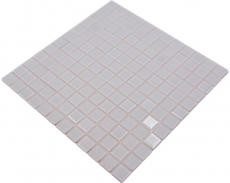 Piastrelle di mosaico autoadesive in vetro bianco bianco opaco MOS200-4CM20_f