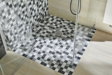 Mosaico ceramico bianco antico grigio antracite piastrella da parete cucina bagno MOS14-0123_f