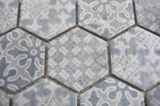 Ceramica mosaico esagono blu piastrelle di mosaico muro piastrelle backsplash cucina bagno MOS11H-0004_f