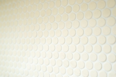 Mosaico a bottoni LOOP mosaico rotondo beige chiaro opaco piastrelle da parete backsplash BAD MOS10-1202-R10_f