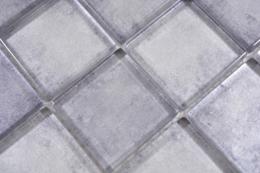 Mosaico di vetro mix grigio mosaico piastrelle muro backsplash cucina bagno - MOS88-0020_f