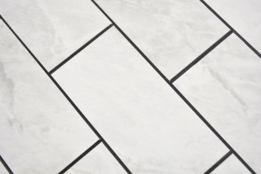 Rettangolo AC effetto pietra Carrara look Subway Level glossy mosaic tile Wall Tile backsplash Kitchen Bathroom MOS200-CLG_f