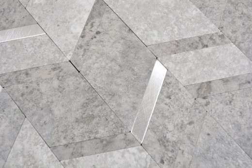 Vinile Arrow effetto pietra cemento grigio argento chiaro autoadesivo MOS200-2CLG_f
