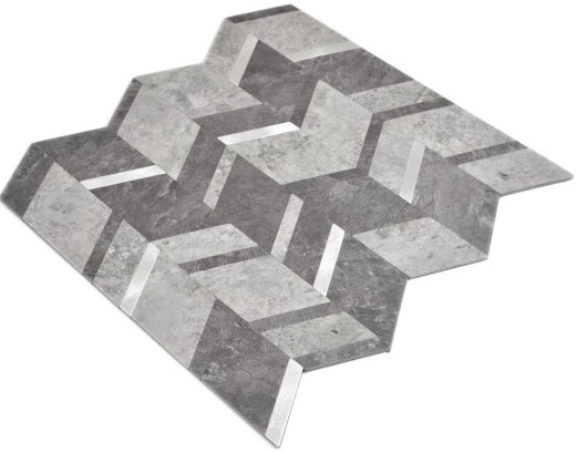 Vinile Arrow effetto pietra grigio argento scuro autoadesivo MOS200-4CDG_f