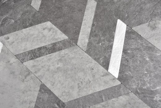 Vinile Arrow effetto pietra grigio argento scuro autoadesivo MOS200-4CDG_f