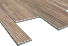 Pannelli a parete autoadesivi effetto legno marrone alzatina cucina piastrellata MOS200-56WBS_f