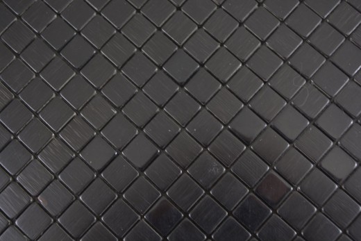 Quadrato in metallo alluminio nero opaco/lucido spazzolato autoadesivo MOS200-L1B_f