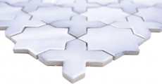 Piastrella di mosaico ceramica combinazione di piastrelle grigio opaco backsplash cucina MOS13-SXS05_f
