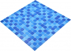 Mosaico di vetro tessere di mosaico blu piscina mosaico piscina MOS210-PA335