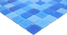 Mosaico di vetro tessere di mosaico blu piscina mosaico piscina MOS210-PA339