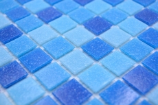Mosaico di vetro tessere di mosaico blu piscina mosaico piscina MOS210-PA339