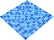 Mosaico di vetro tessere di mosaico blu piscina mosaico piscina MOS210-PA339