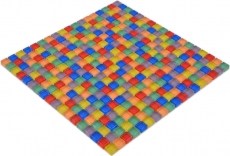 Mosaico di vetro piastrelle colorate rosso blu giallo verde piastrelle specchio bagno MOS88-XC123