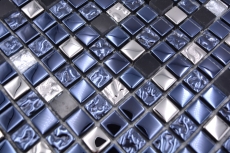 Mosaico in vetro pietra naturale piastrelle mosaico nero antracite argento cucina splashback piastrelle backsplash - MOS92-660
