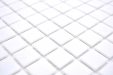 Tessere di mosaico Mosaico in vetro Classic Uni glass plain white paper-bonded Mosaico per piscina MOS200-A01_f