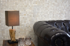Piastrella di mosaico Mosaico di marmo THUMBNAIL bianco backsplash cucina doccia pavimento MOS40-T23W_f