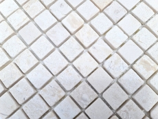 Piastrella di mosaico Mosaico di marmo THUMBNAIL bianco backsplash cucina doccia pavimento MOS40-T23W_f