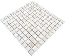 Piastrella di mosaico Mosaico di marmo THUMBNAIL bianco backsplash cucina doccia pavimento MOS40-T23W_f