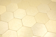 Piastrelle di mosaico Mosaici autoadesivi esagonali metallo oro parete cucina MOS200-4GHX_f