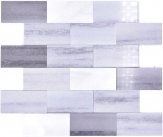 Piastrelle di mosaico Mosaici autoadesivi Mosaico vinilico effetto cemento mix grigio Cucina Subway MOS200-5S59_f