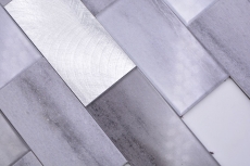 Piastrelle di mosaico Mosaici autoadesivi Mosaico vinilico effetto cemento mix grigio Cucina Subway MOS200-5S59_f