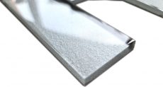 Piastrella di mosaico di vetro combi 3D-Optik grigio argento parete cucina bagno MOS88-XB01_f
