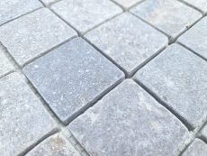 Piastrella di mosaico dipinta a mano Mosaico di marmo THUMBNAIL grigio chiaro Cucina Parete Bagno Piatto doccia MOS40-T48LG_m