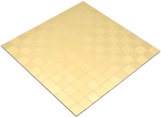 MOS200-4G25_m: piastrelle di mosaico a mano autoadesive, metallo, oro, parete della cucina e del bagno