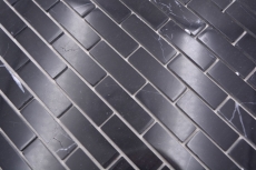 Piastrella di mosaico a mano Autoadesivo Mosaico Composito Pietra Naturale Nero Parete Cucina MOS200-4M82_m