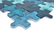 Mosaico dipinto a mano tessere di vetro mosaico combi puzzle mix turchese blu cucina splashback bagno MOS88-PT03_m