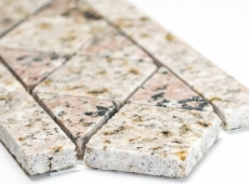 Piastrelle per mosaico Bordi Bordi Pietra naturale Sabbia Rosso beige rosa 850/BT