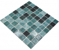 Mosaico piscina mosaico piscina mosaico vetro verde antracite cangiante parete pavimento cucina bagno doccia MOS220-P56388