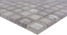 Piastrella di vetro a mosaico bianco lucido Africa parete cucina bagno doccia MOS68-WL14