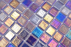 Mosaico piscina mosaico piscina mosaico vetro mosaico blu viola multicolore iridescente parete pavimento cucina bagno doccia MOS220-P55255