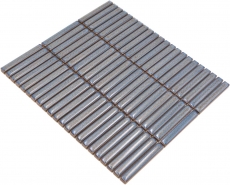 Mosaico ceramico piastrelle grigio blu lucido parete cucina bagno doccia MOS24-CG41