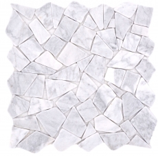 Pietra naturale mosaico di marmo bianco carrara look opaco parete pavimento cucina bagno doccia MOS44-30-2030