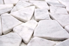 Pietra naturale mosaico di marmo bianco carrara look opaco parete pavimento cucina bagno doccia MOS44-30-2030