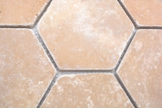 Piastrelle mosaico pietra naturale terrazza travertino noce opaco parete pavimento cucina bagno doccia MOS42-HX144