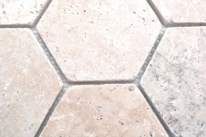 Piastrelle mosaico pietra naturale terrazza travertino beige opaco parete pavimento cucina bagno doccia MOS42-HX146