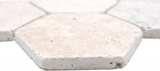 Piastrelle mosaico pietra naturale terrazza travertino beige opaco parete pavimento cucina bagno doccia MOS42-HX146