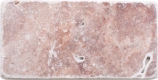 Piastrelle di pietra naturale mosaico travertino rosso opaco parete pavimento cucina bagno doccia MOSF-45-M450